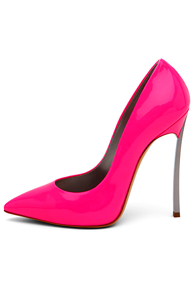 Неоново розови остри обувки Casadei Пролет-Лято 2012