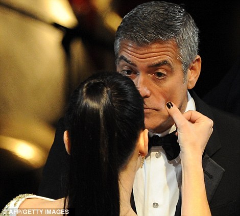 Сандра Бълок с Джордж Клуни