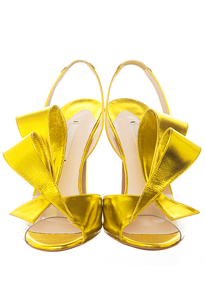 Жълти сандали с панделки Nicholas Kirkwood Пролет-Лято 2012