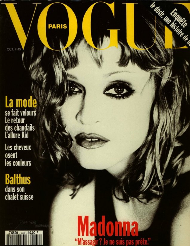 Мадона за корицата на Vogue Париж октомври 1993