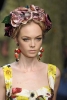 Dolce and Gabbana лента за глава с акцент големи цветя с камъни