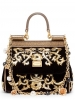 Черно златиста чанти на Dolce and Gabbana