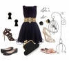 Стайлинг на принцеса - малка черна рокля и бляскави аксесоари
