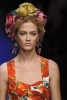 Диадема с текстилни цветя различни цветове Dolce and Gabbana