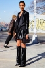 Рокля и блейзър кадифе с високи ботуши Givenchy 2012