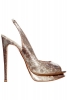 Супер високи обувки на ток с отворена пета змийски Nicholas Kirkwood Пролет-Лято 2012