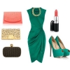 С какво да комбинирам зелена рокля за 2015 