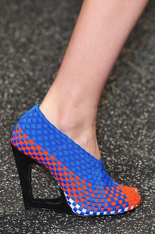 Цветни обувки с платформа 2015