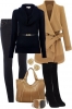 Елегантна комбинация с палто за зима 2014