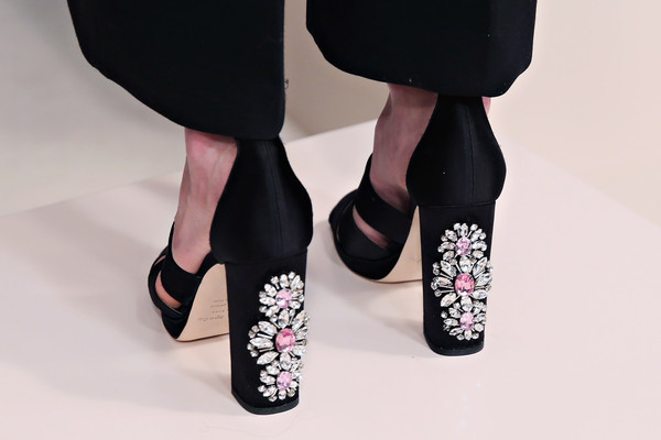 Обувки с висок ток и камъни 2015