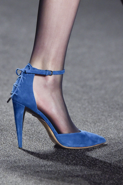 Секси обувки син велур 2015