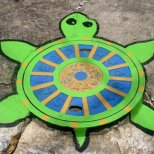 Изкуство на улицата -костенурка
