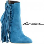 Високи боти с пискюл като тези сини остри Brian Atwood