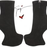 Високи боти на цяла платформа като тези велурени Giuseppe Zanotti