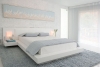 спалня в бяло и сиво