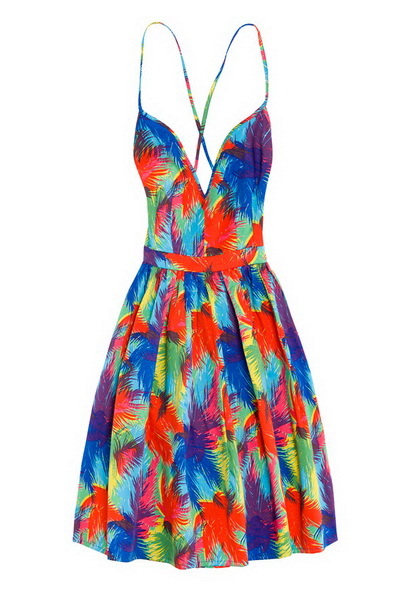 Цветна лятна рокля лято 2015
