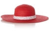 Сламена шапка в червено за лято 2015