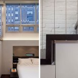 Малка мансарда в Манхатън - креативна спалня