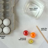 Как да боядисаме мраморни яйца