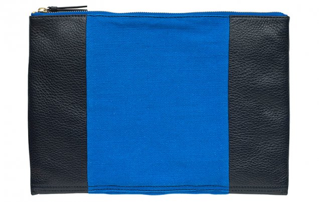 Blue stripe pouch Чанта пролет 2013