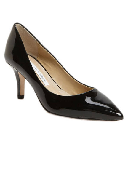 Diane Von Furstenberg Anette Pumpс Черни обувки с нисък ток