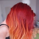 оранжево- русо преливане