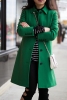 Зелено зимно палто