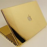 Лаптоп в златно