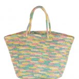 Цветна плажна сламена чанта 2013