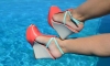 Коралови сандали с платформа 2013