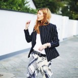 Широк панталон комбиниран със сако за пролет 2016
