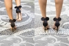 Черни сатенени Мини сандали 2017