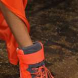 Оранжеви маратонки на платформа