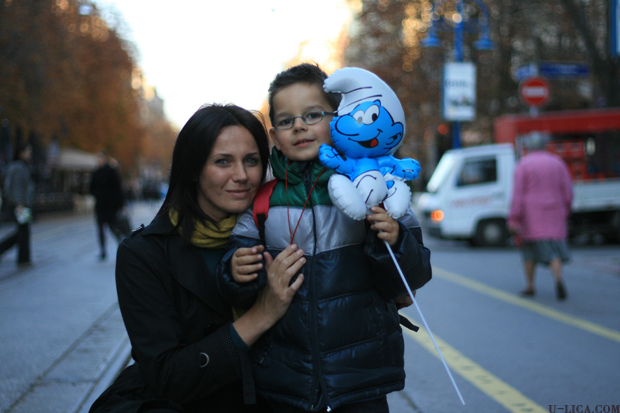 Мария Силвестър със сина си Давид