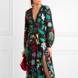 Красива лятна рокля с флорални мотиви 2017