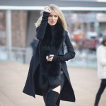 Модерно черно палто зима 2018